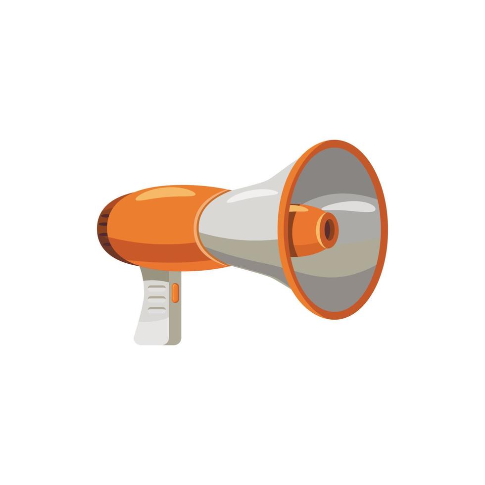 Megaphone icon, cartoon style vector