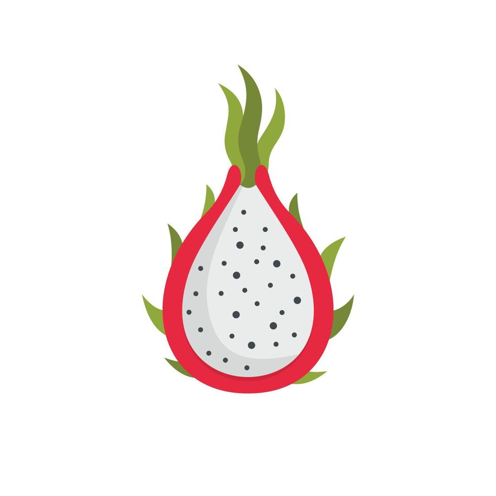 Dragon fruit icon, flat style vector