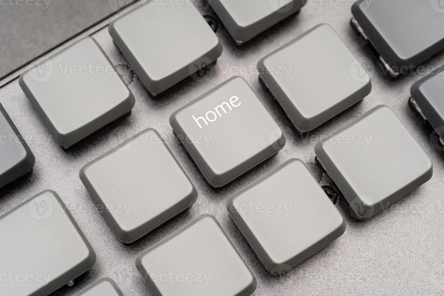 Close up of HOME button on the keyboard. photo