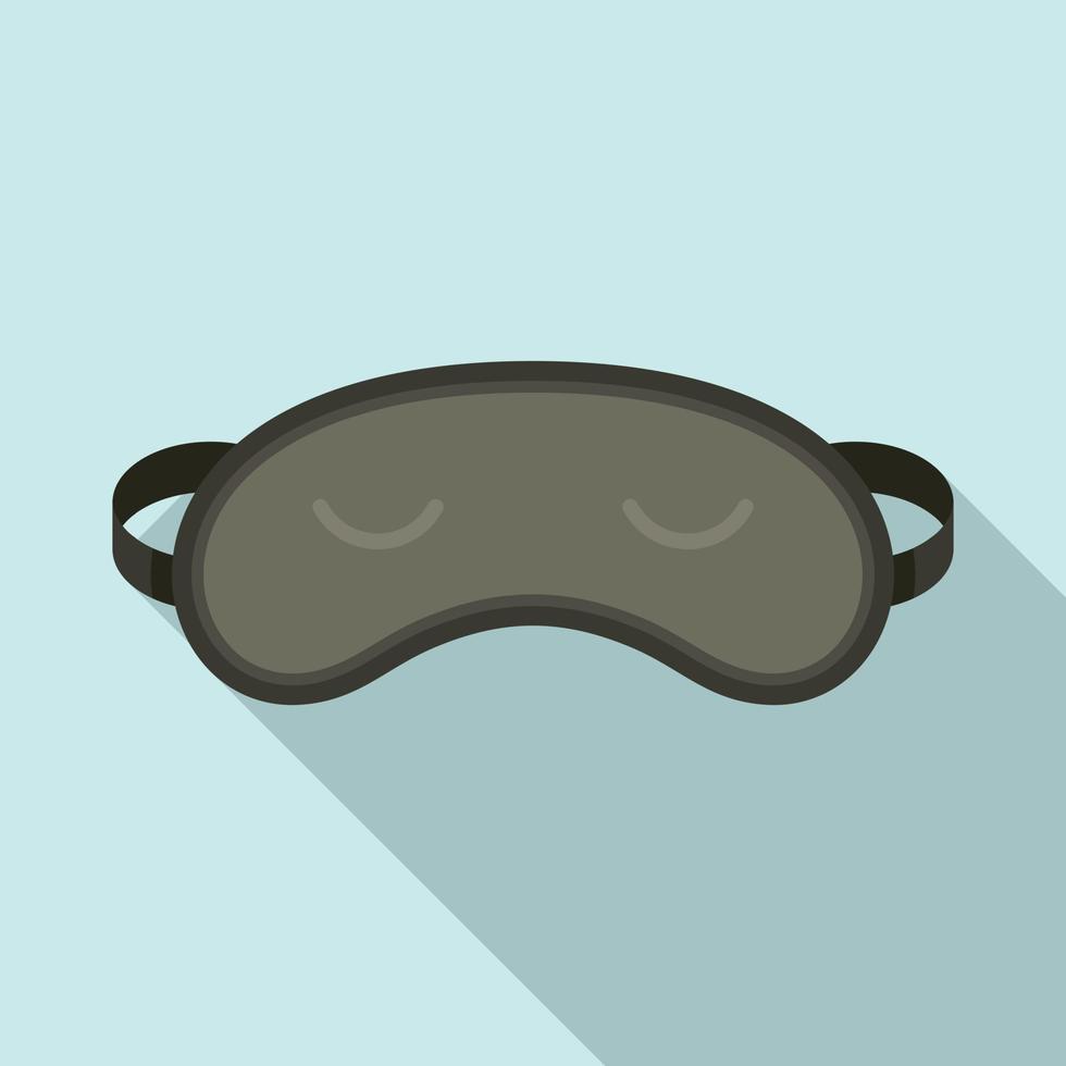 Sleep mask icon, flat style vector