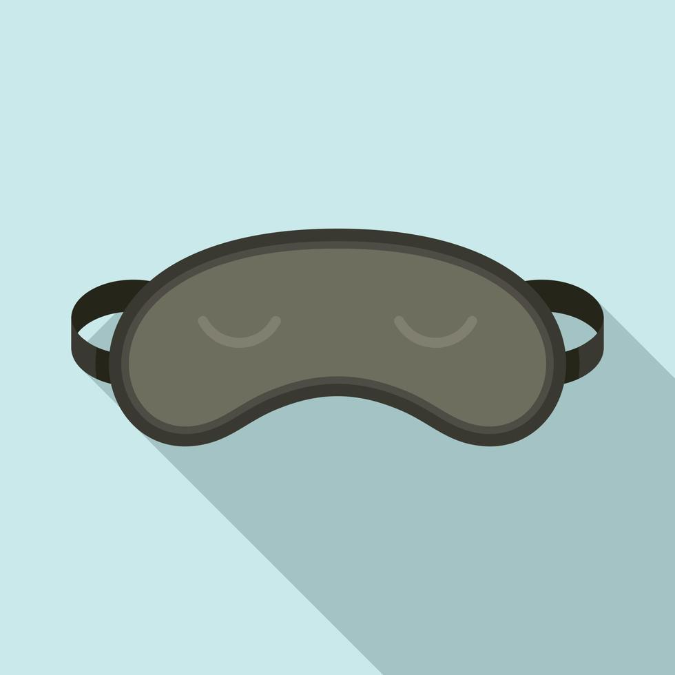 icono de antifaz para dormir, estilo plano vector