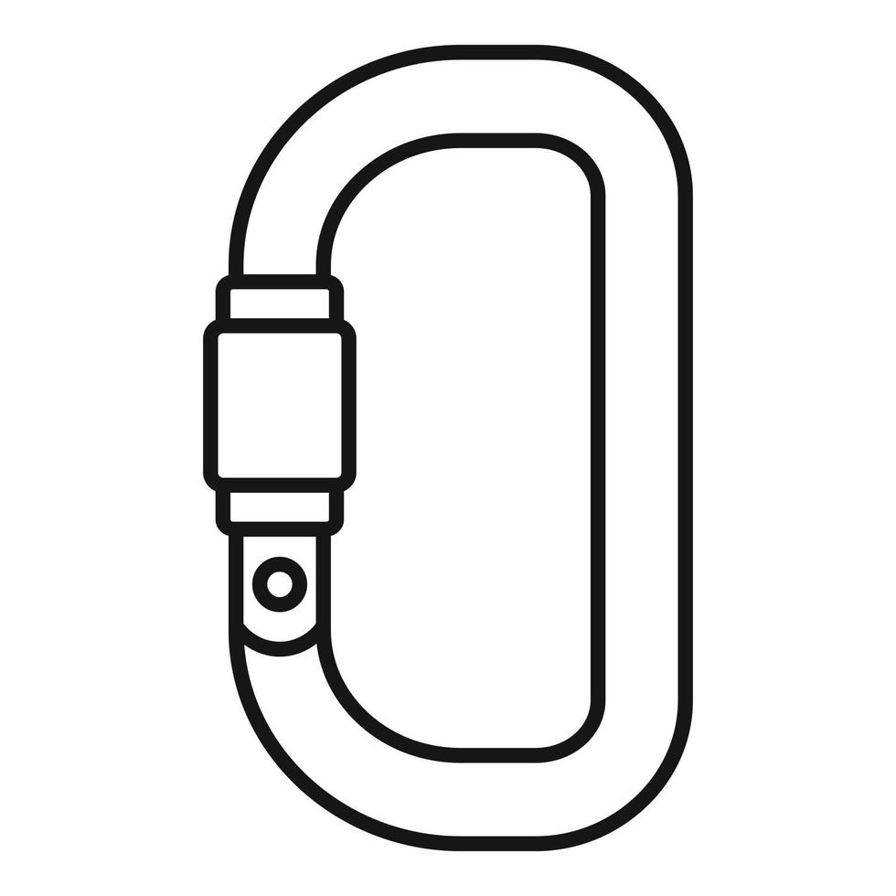 Steel carabine icon, outline style vector