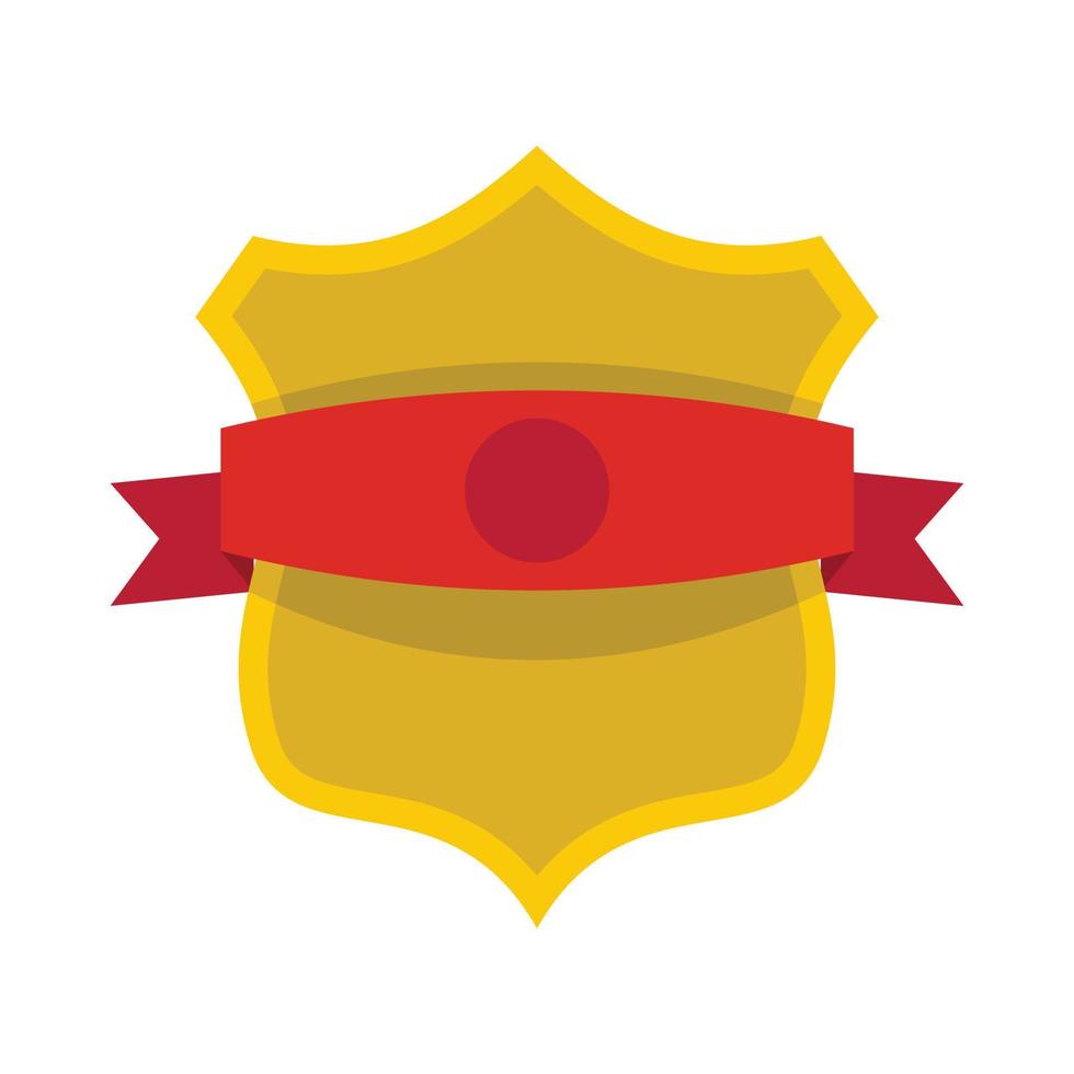 Badge classic icon, flat style vector
