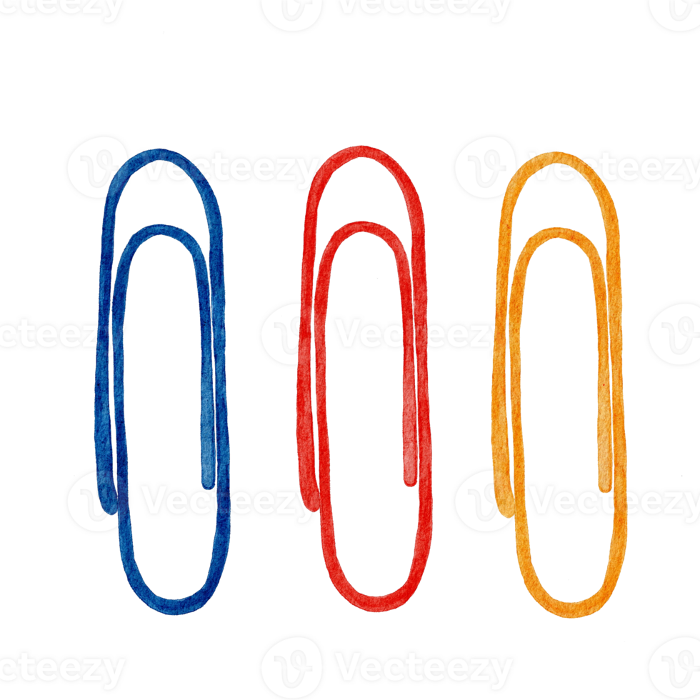 Watercolor paper clip 14574879 PNG