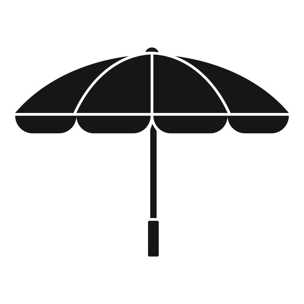 icono de sombrilla de playa de verano, estilo simple vector