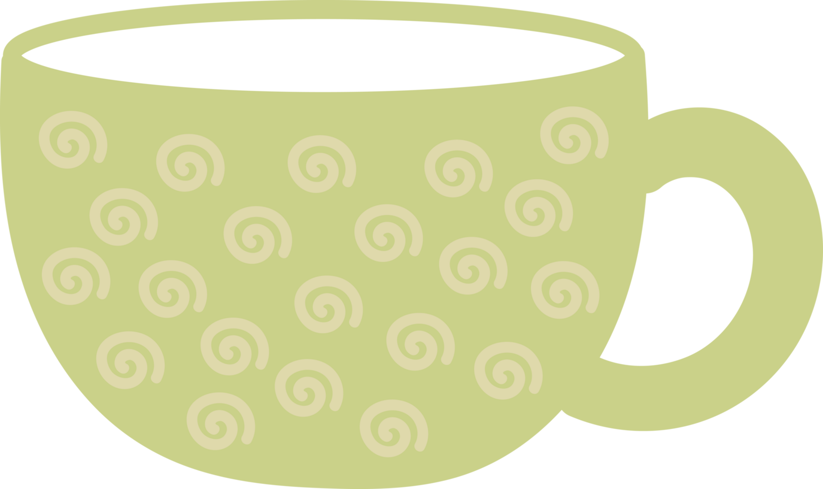 cute tea or coffee cup crop-out png