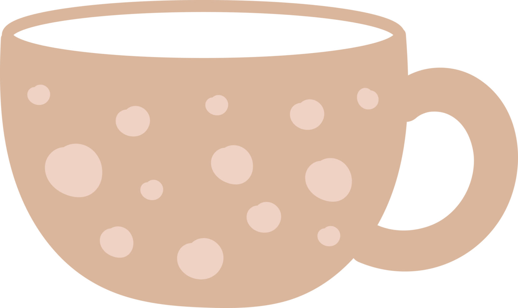 süßer tee- oder kaffeetassenausschnitt png