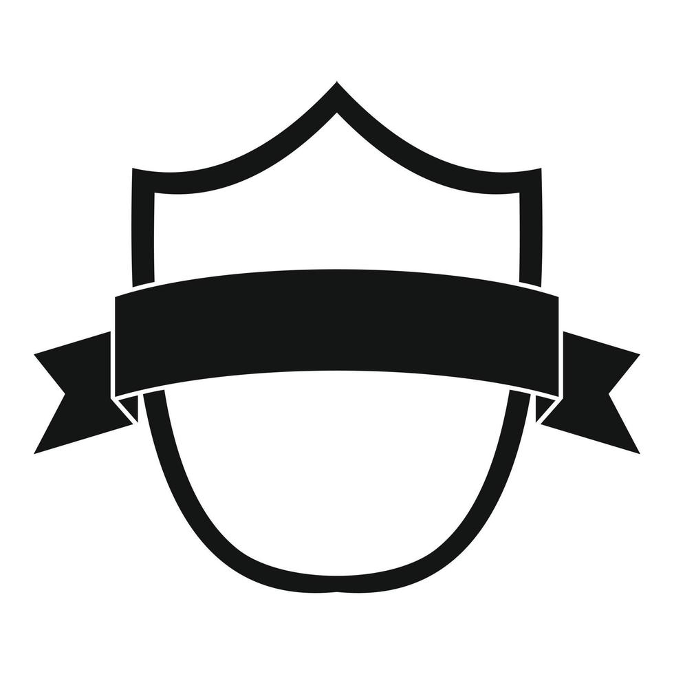 insignia icono moderno, estilo negro simple vector