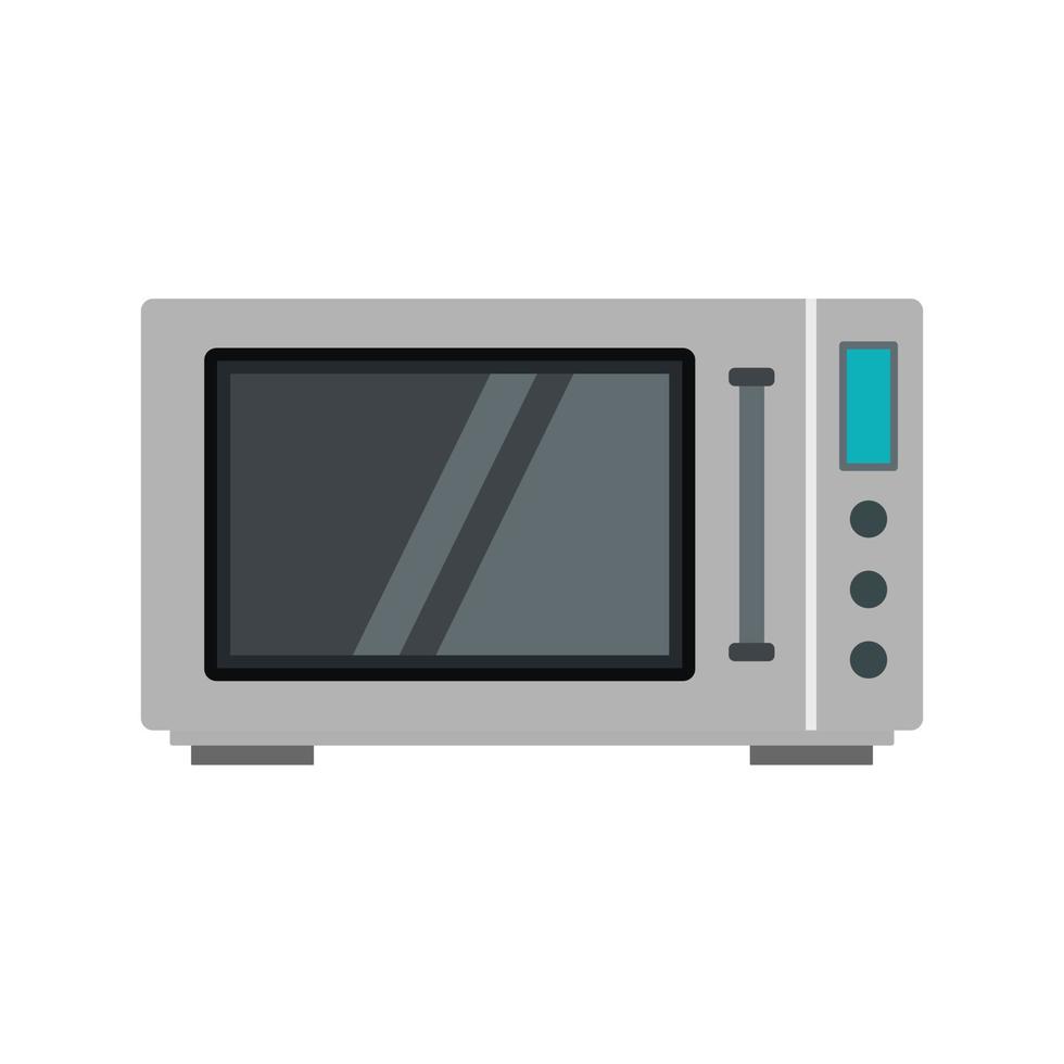 Modern microwave icon, flat style vector