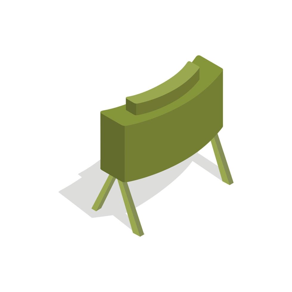 Military mine icon in isometric 3d style vector