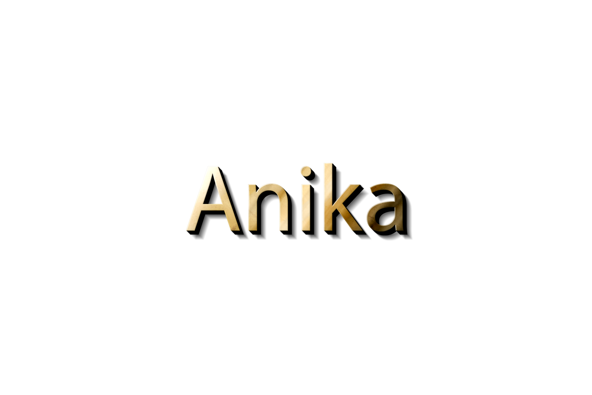 ANIKA 3D NAME MOCKUP 14575725 PNG