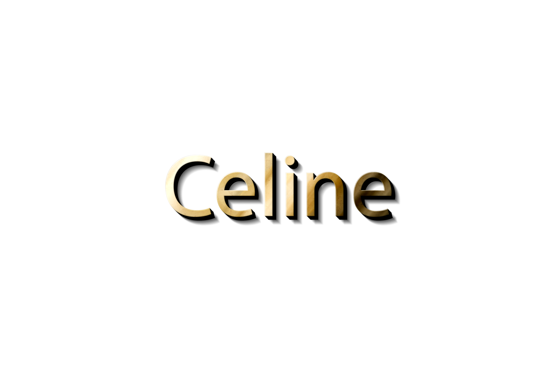 CELINE 3D NAME MOCKUP 14575728 PNG