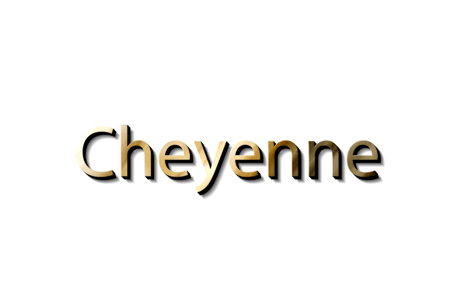 CHEYENNE 3D NAME MOCKUP 14575750 PNG