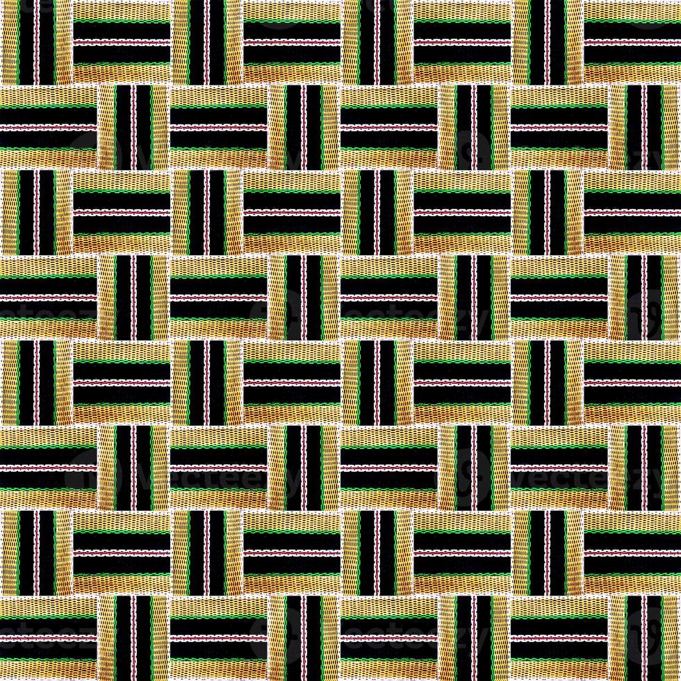 Seamless pattern with horizontal and vertical colored segments photo