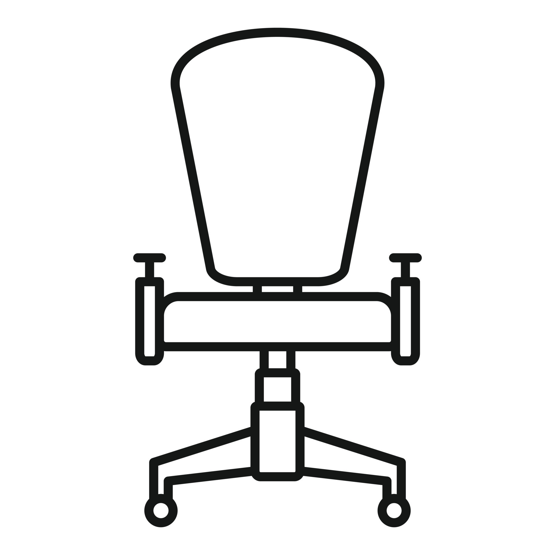 icono de silla de escritorio de oficina, estilo de esquema 14576003