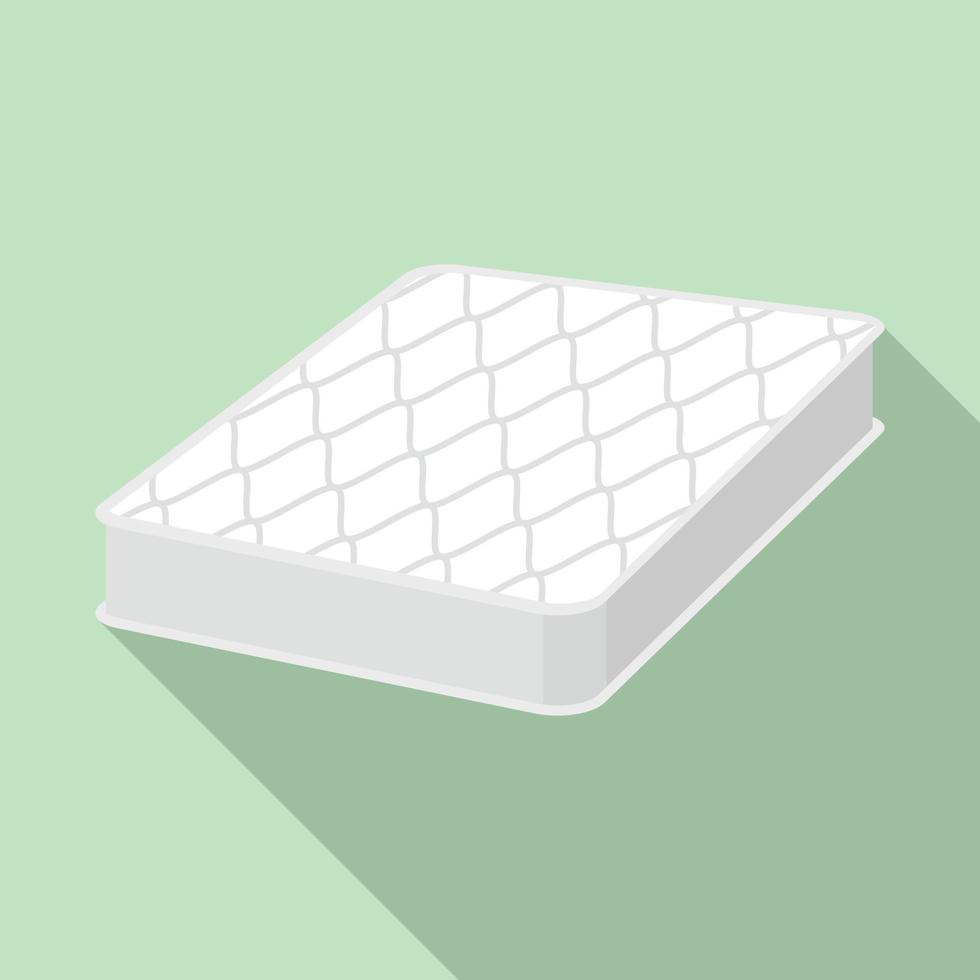 icono de colchón para dormir, estilo plano vector