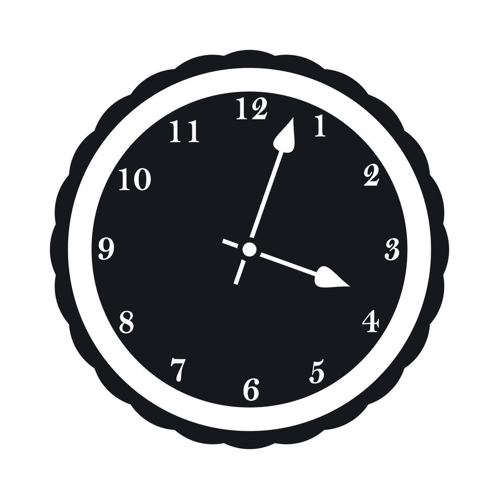 Watch icon, simple style vector