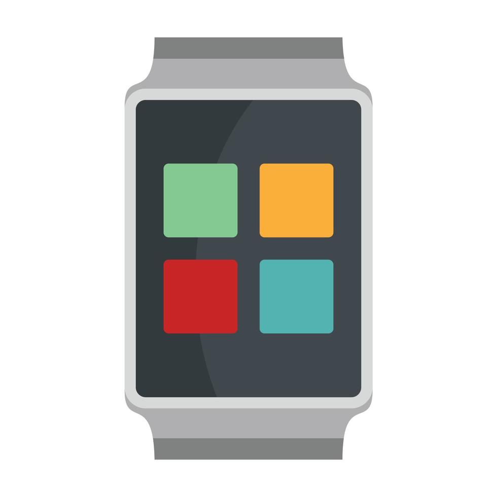 Smart watches icon, flat style vector