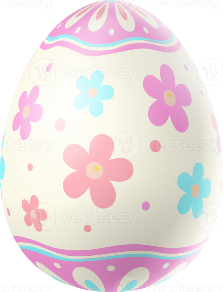 feliz dia de páscoa ovo colorido isolado png