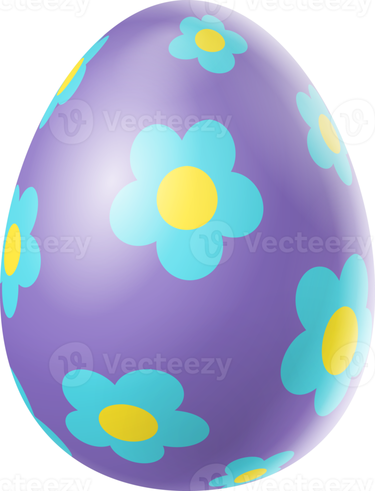 feliz día de pascua colorido huevo aislado png