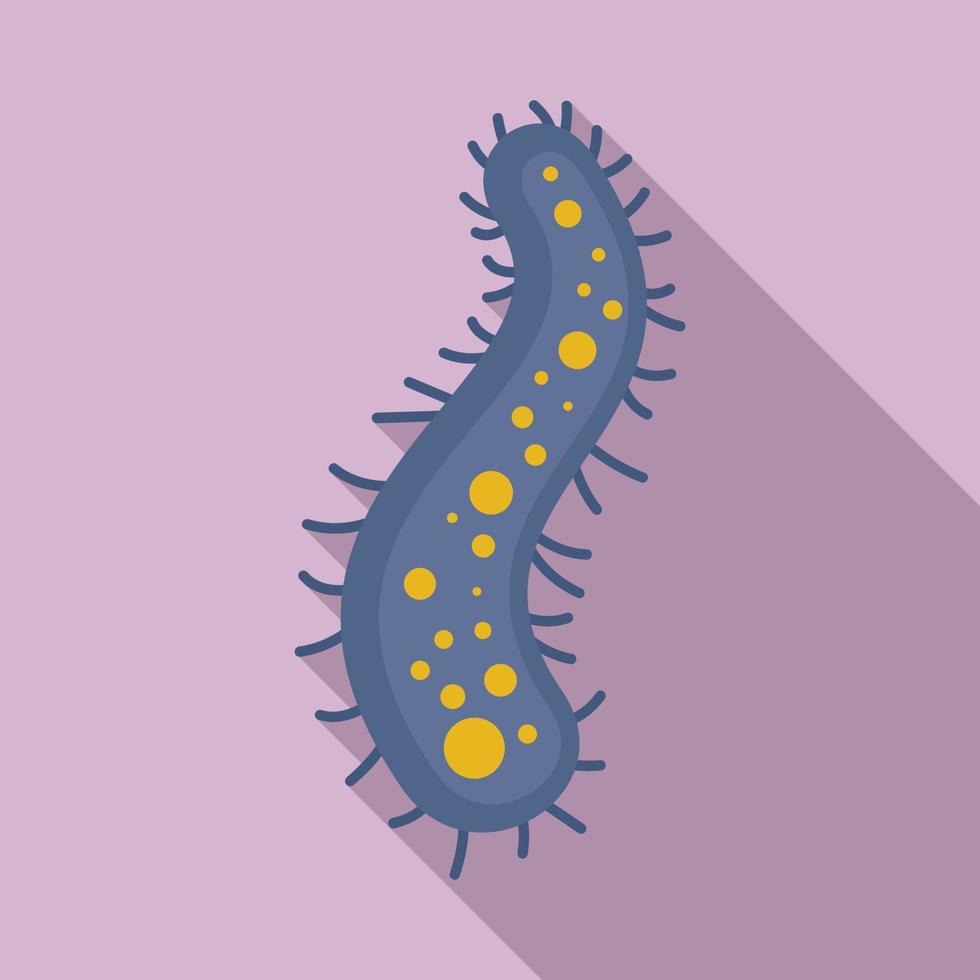 Amoeba icon, flat style vector
