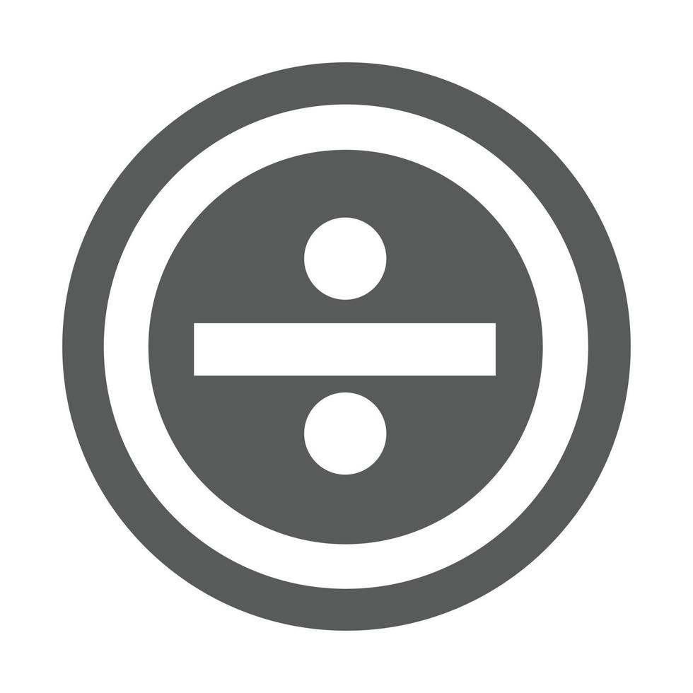 Divide icon vector simple
