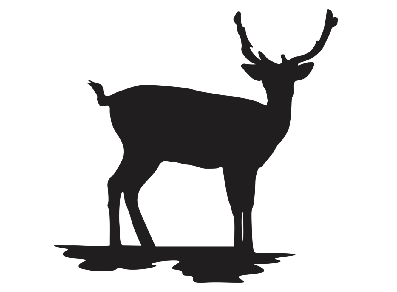 Animal - Deer Silhouette png