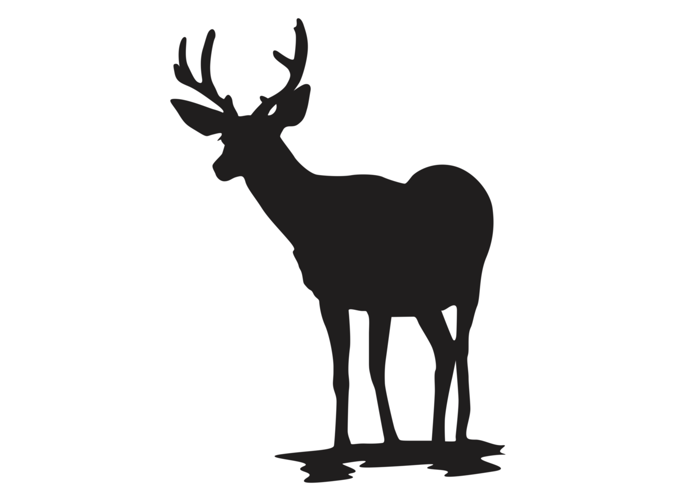 Animal - Deer Silhouette png