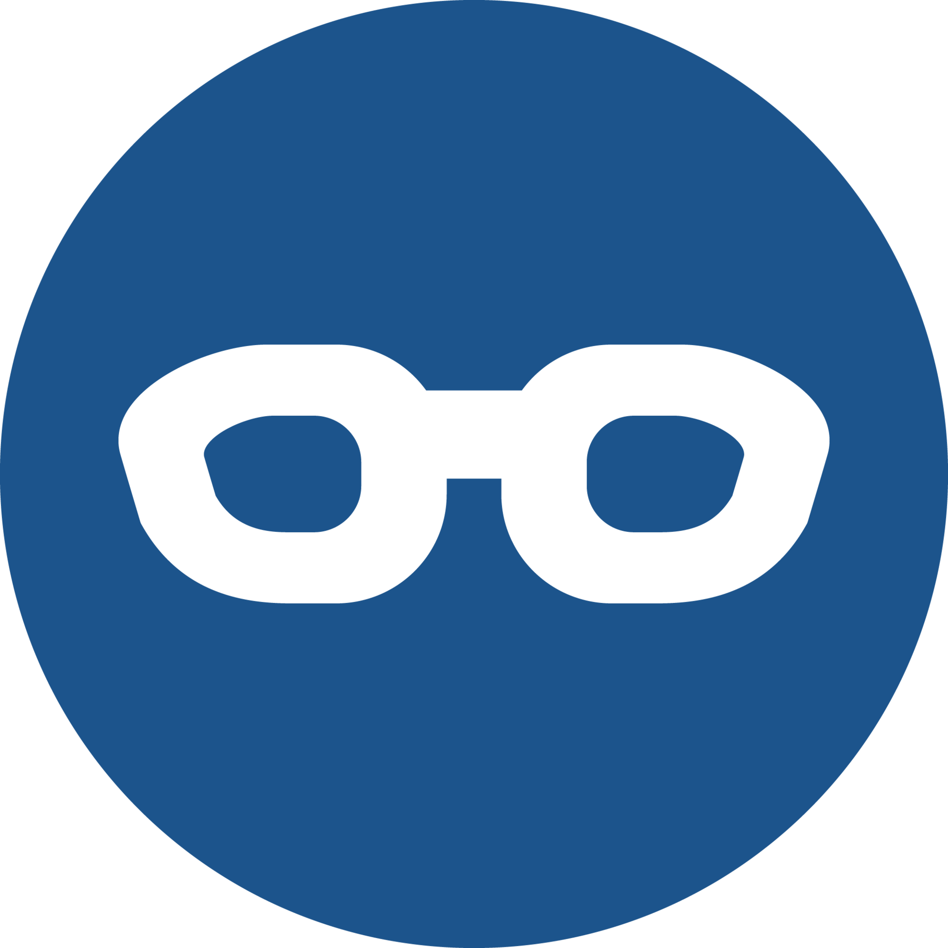Sunglasses icon in blue circle. 14576648 PNG