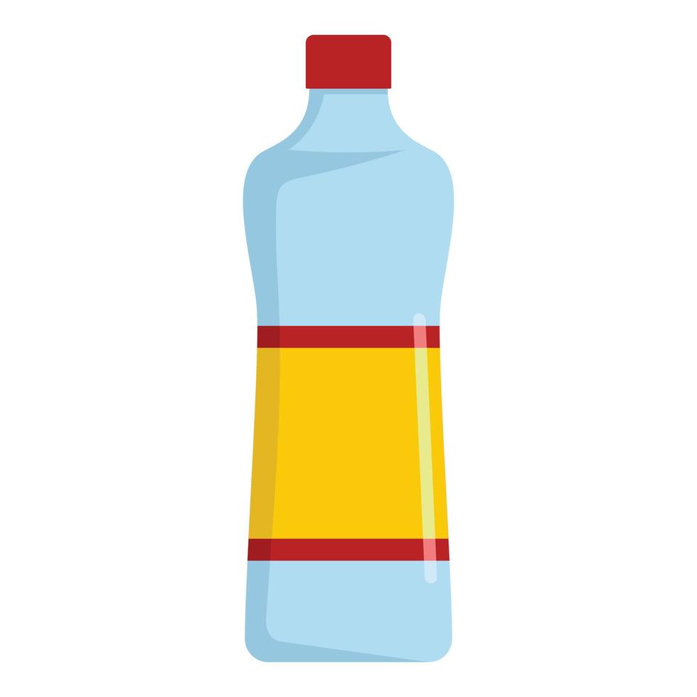 icono de botella de lavado, estilo plano vector