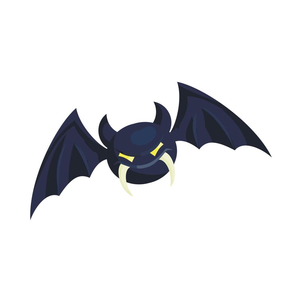 Bat icon in cartoon style vector