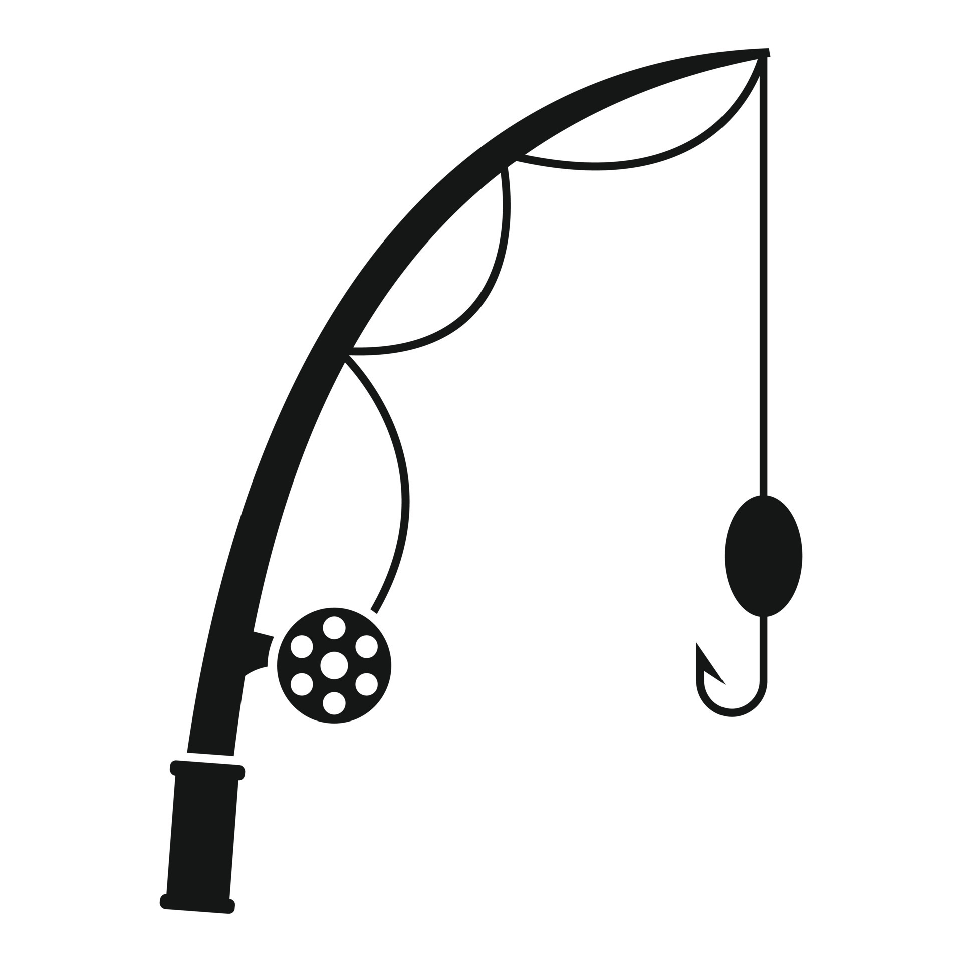 Fishing rod bobber icon, simple style 14576761 Vector Art at Vecteezy