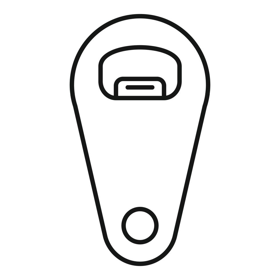 Kitchen bottle-opener icon, outline style vector
