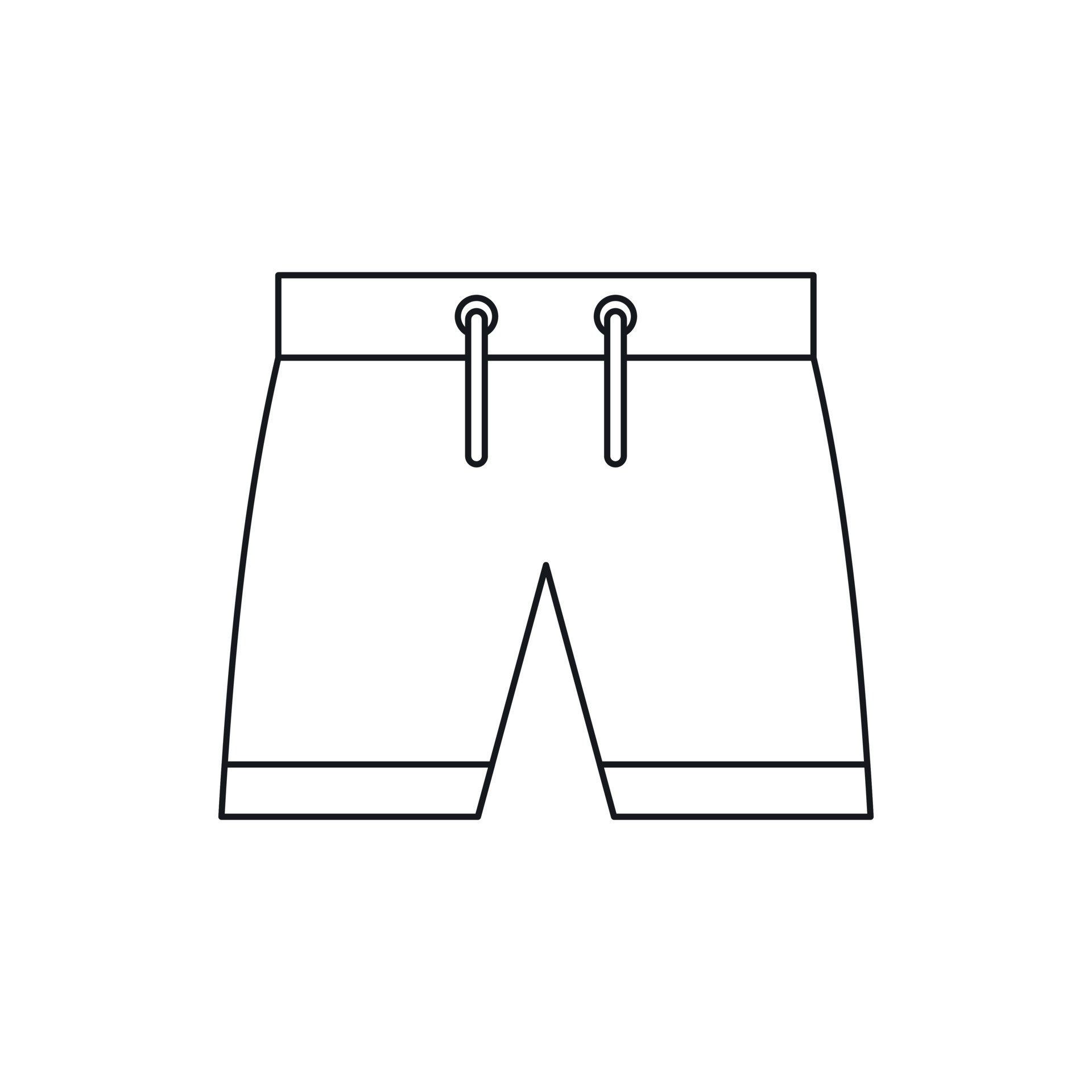 Mens shorts icon, outline style 14576767 Vector Art at Vecteezy