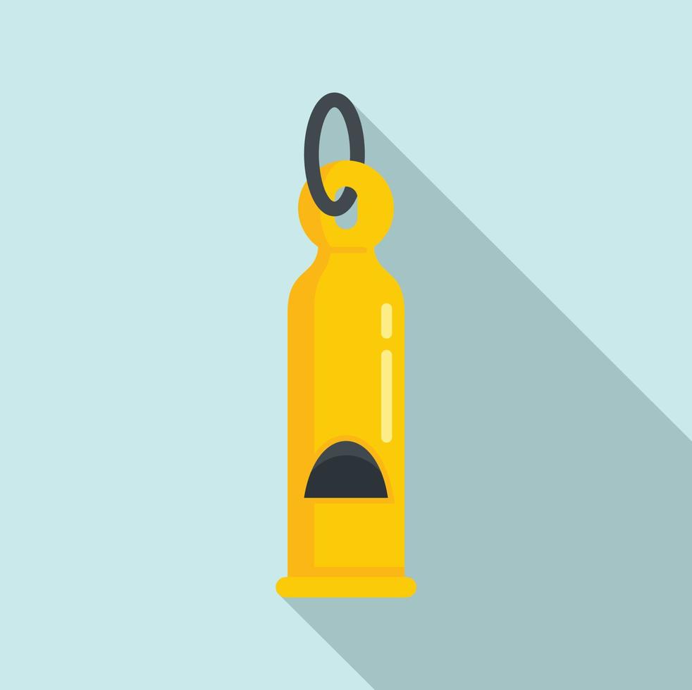 Dog whistle icon, flat style vector