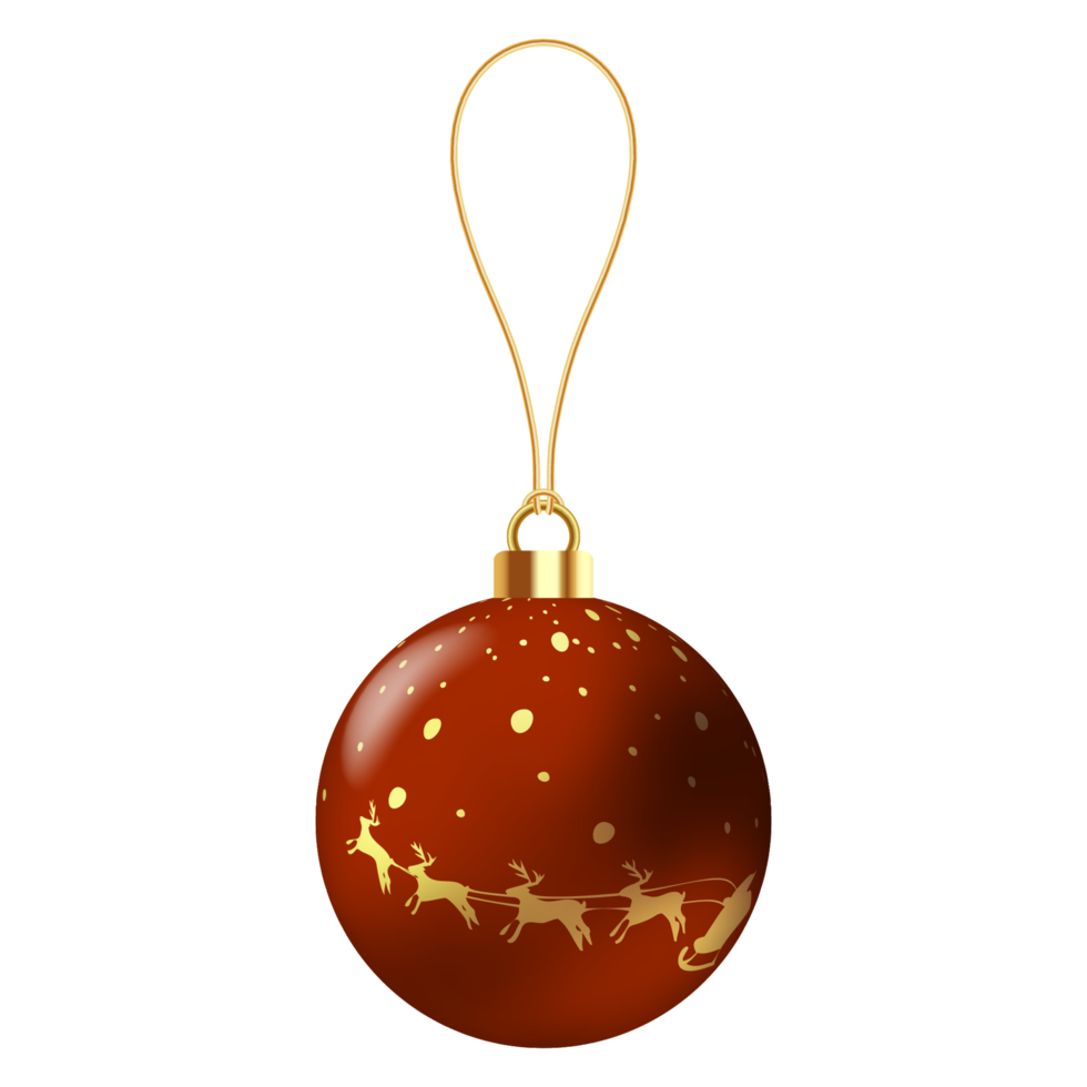 Metallic Christmas Ball. png
