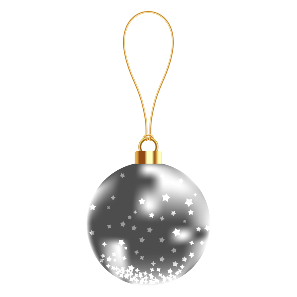 Metallic Christmas Ball. png