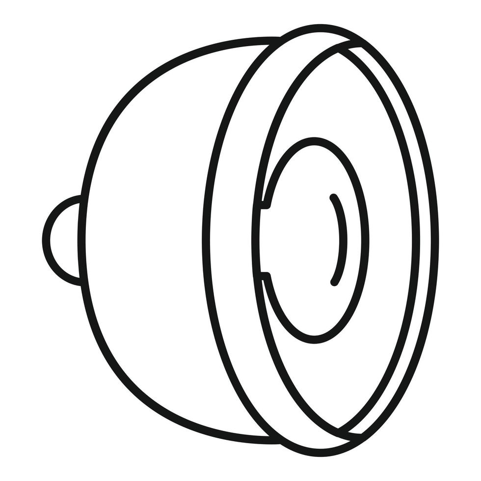 Car signal icon, outline style vector