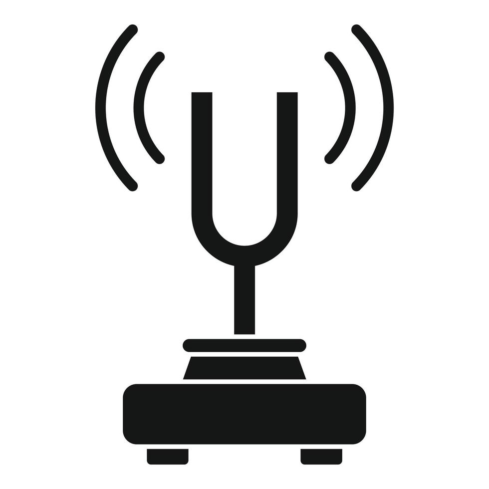 Physics sound stand icon, simple style vector