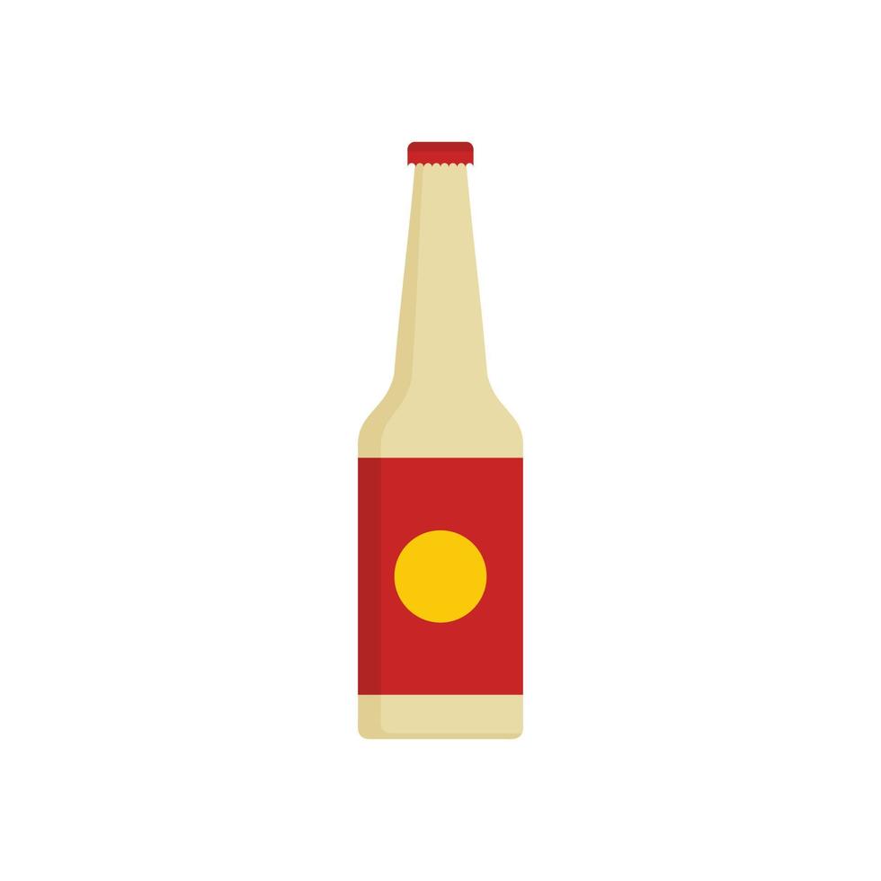 Bottle water icon, flat style vector