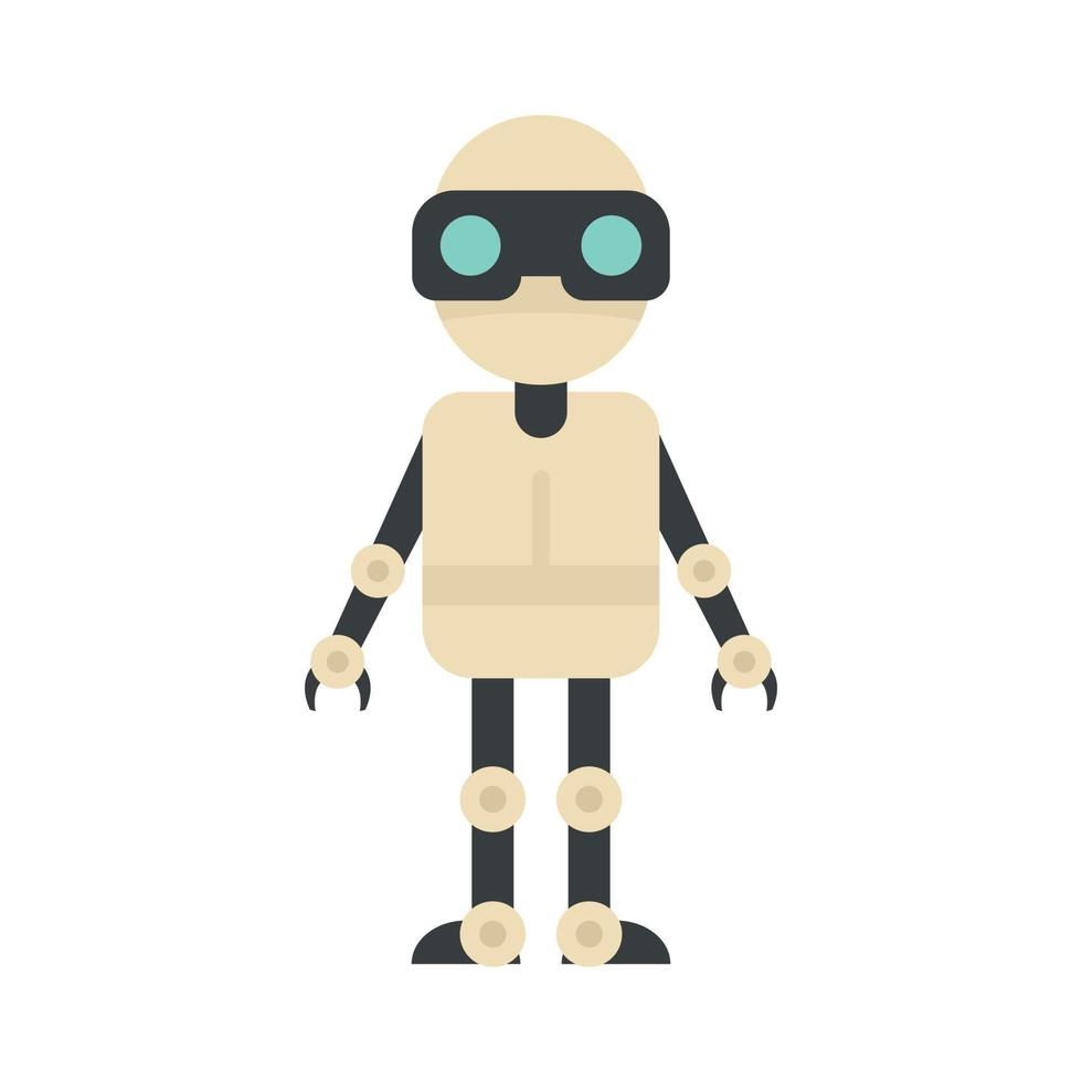 Chatbot icon, flat style vector
