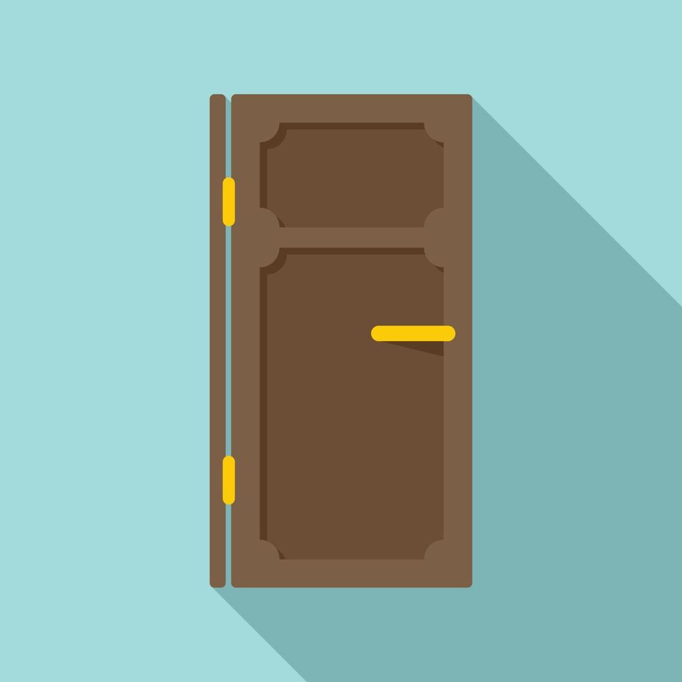 House door icon, flat style vector