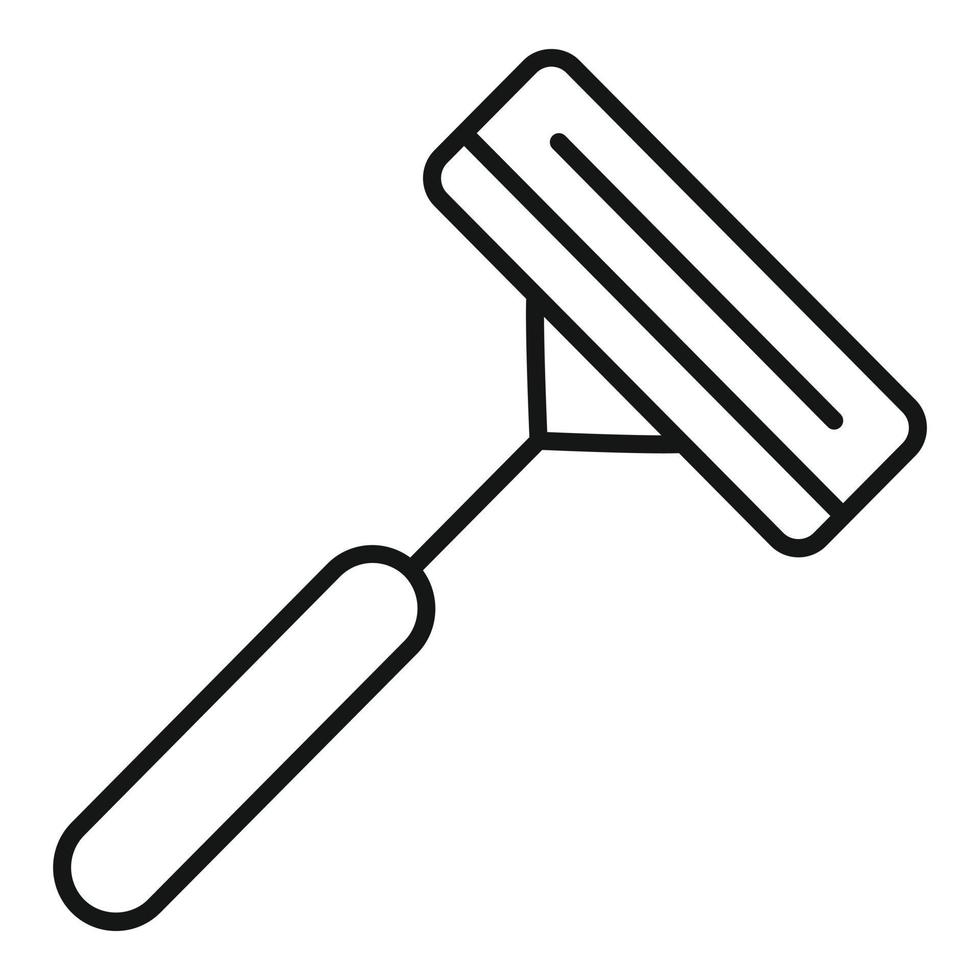 icono de maquinilla de afeitar, estilo de esquema vector