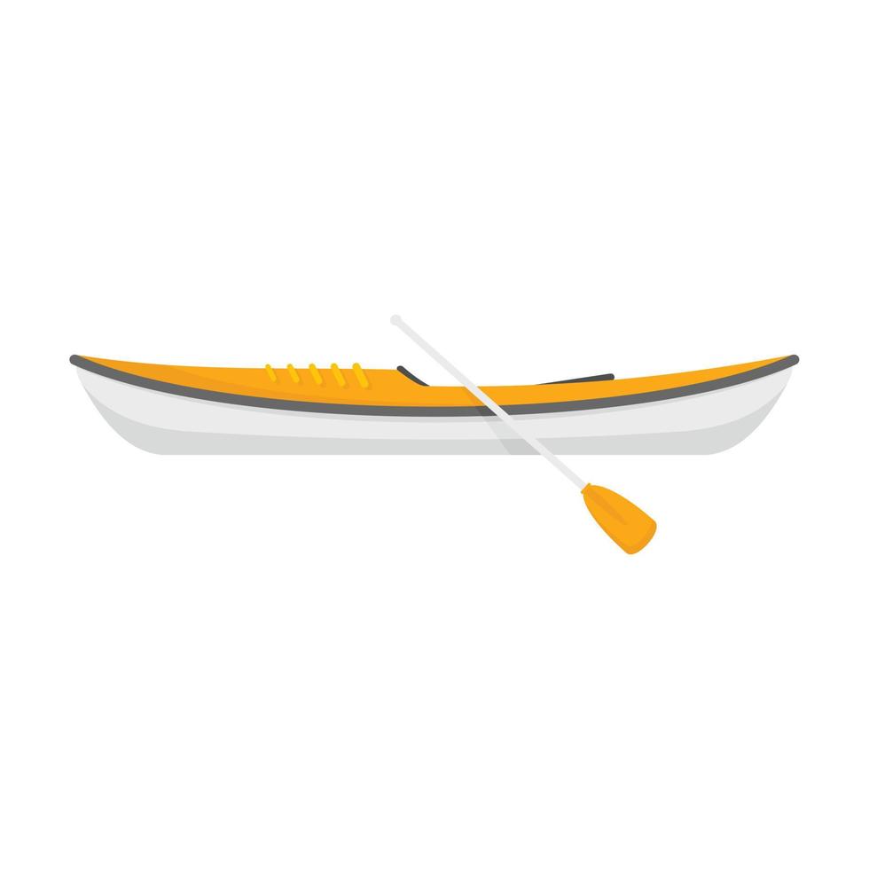 icono de kayak de velocidad, estilo plano vector