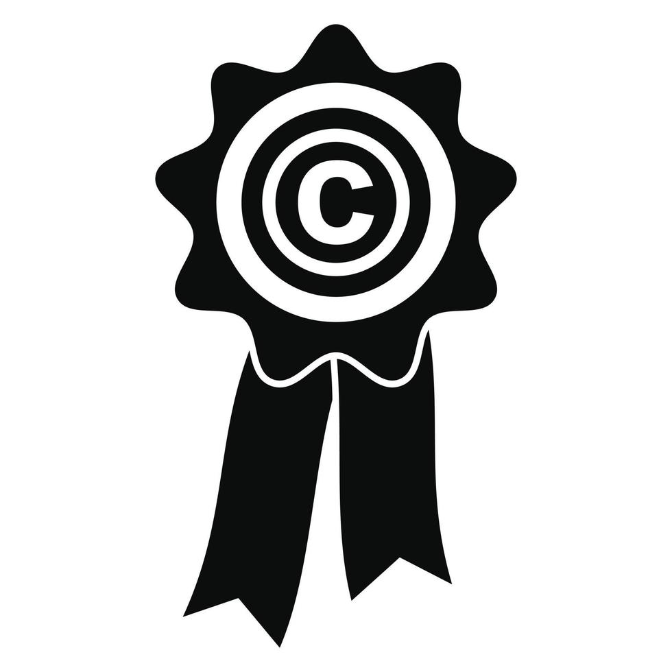 icono de emblema de marca, estilo simple vector