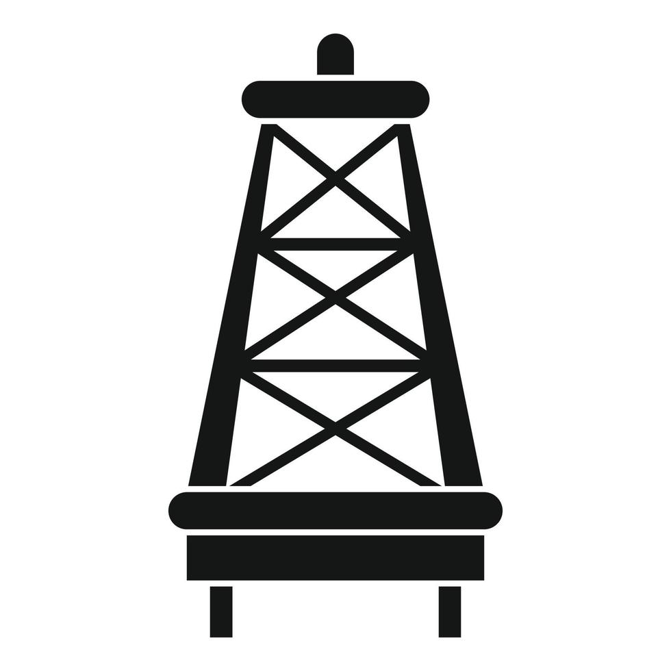 Derrick icon, simple style 14577138 Vector Art at Vecteezy