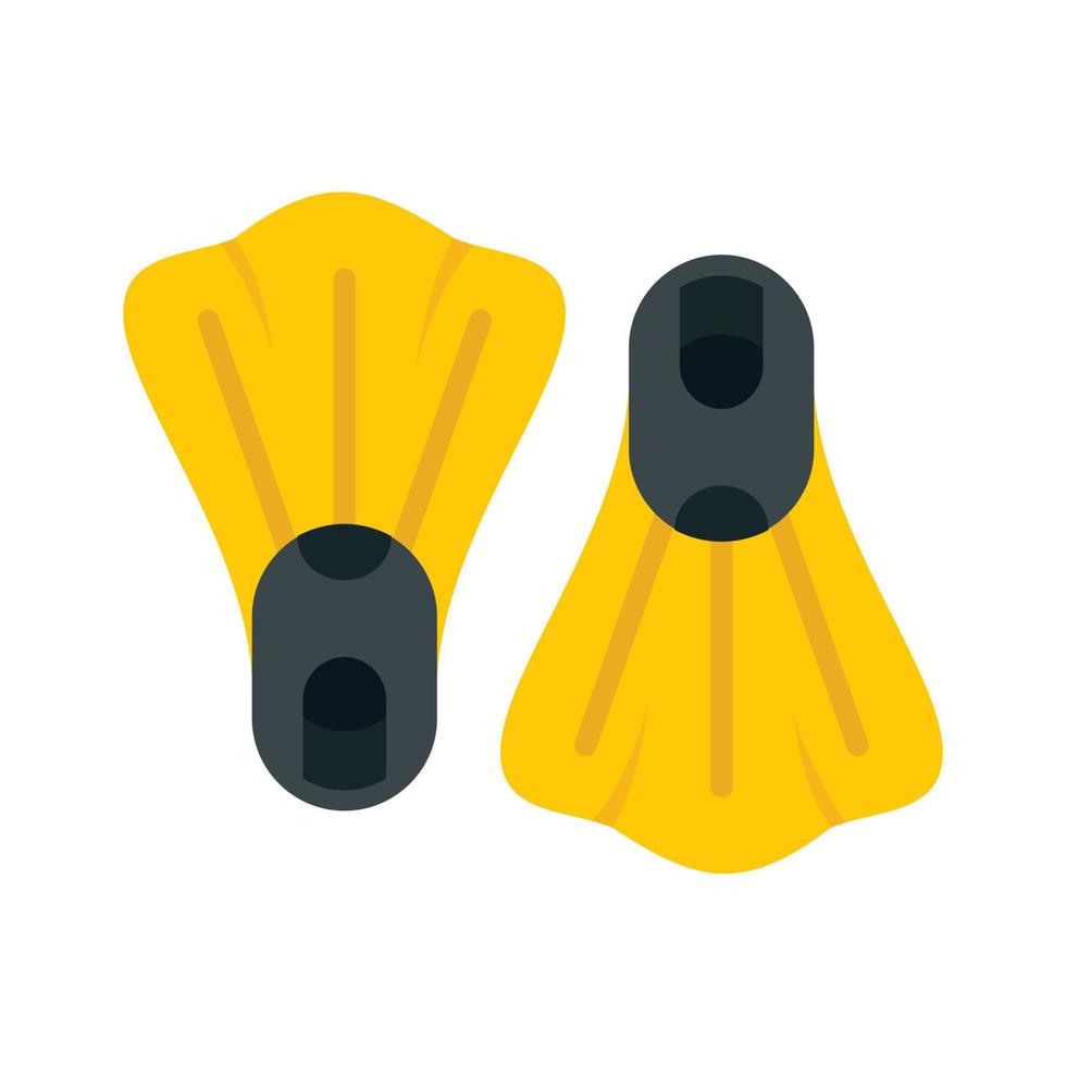 Flippers icon, flat style vector