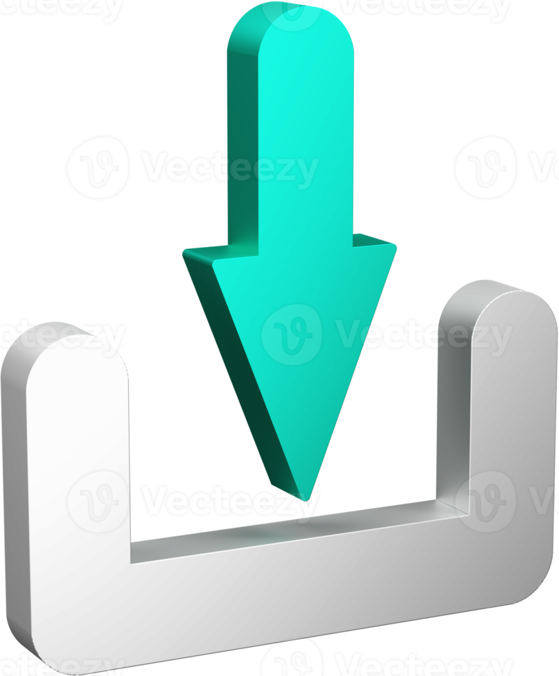 ícone de seta 3d. png