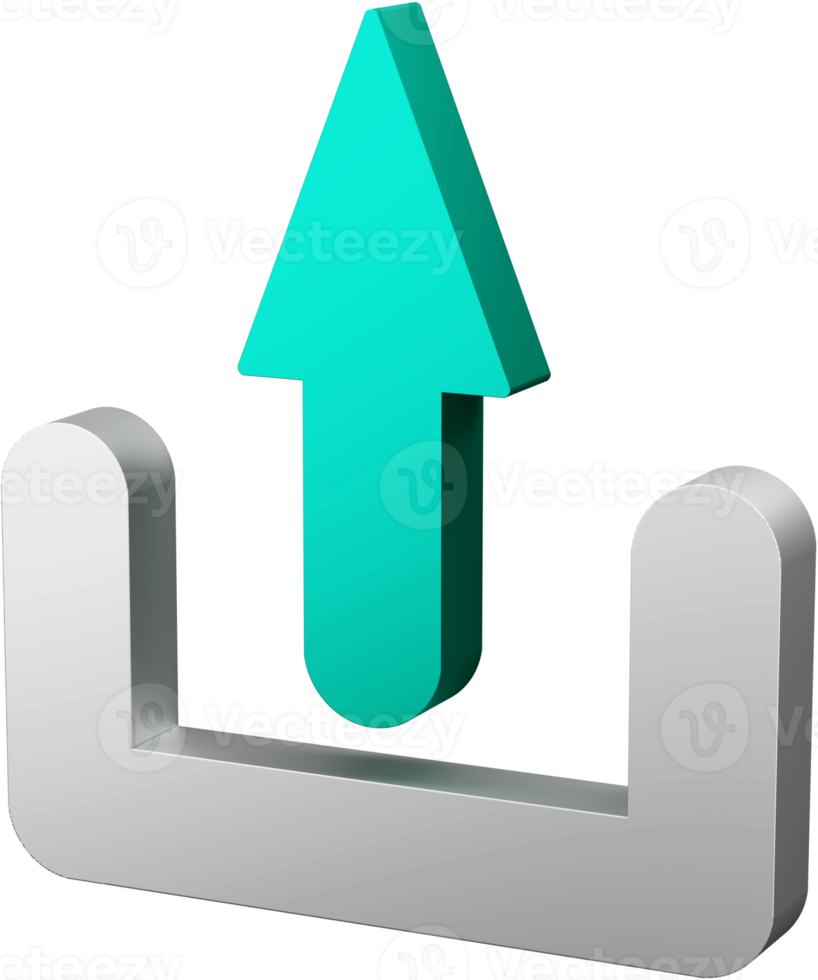 ícone de seta 3d. png