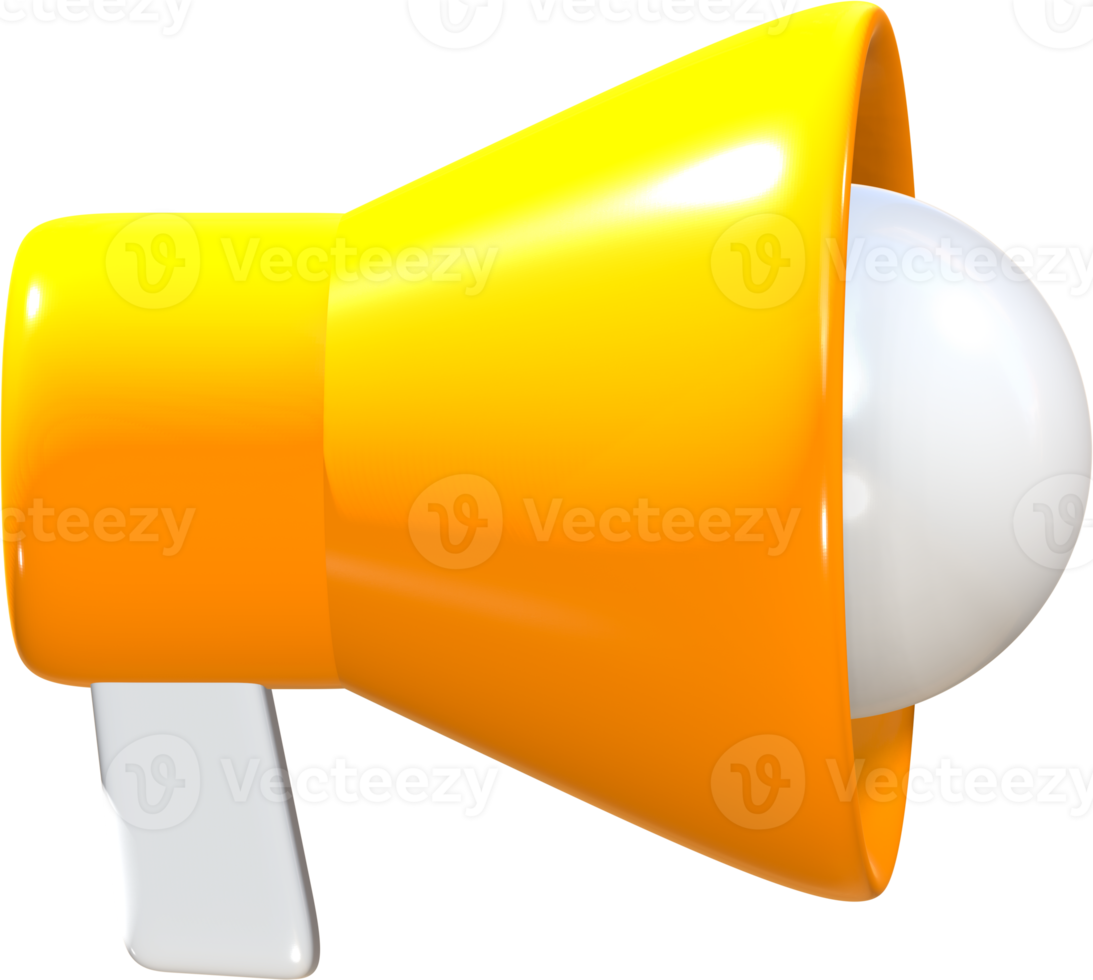 Megaphone 3D icon. png